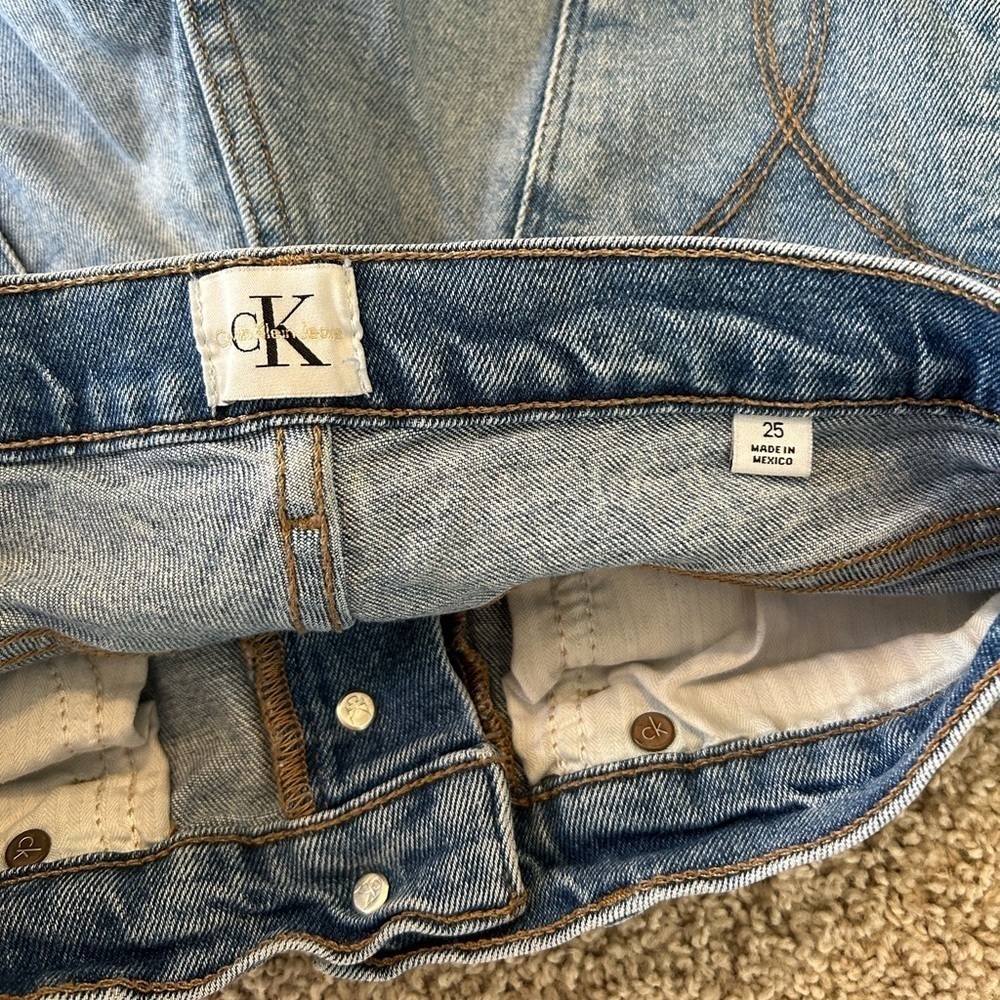 Calvin Klein Jeans Denim Cutoff Shorts - Picture 5 of 7